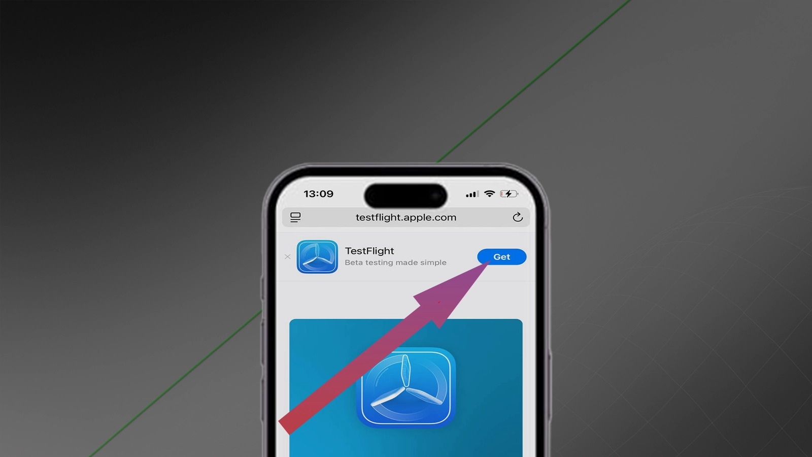 "App Store'da ko'rish" tugmasini bosish